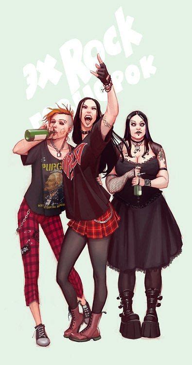 Punk Rock Girls Goth Art Punk Art Modern Fantasy Fantasy Art