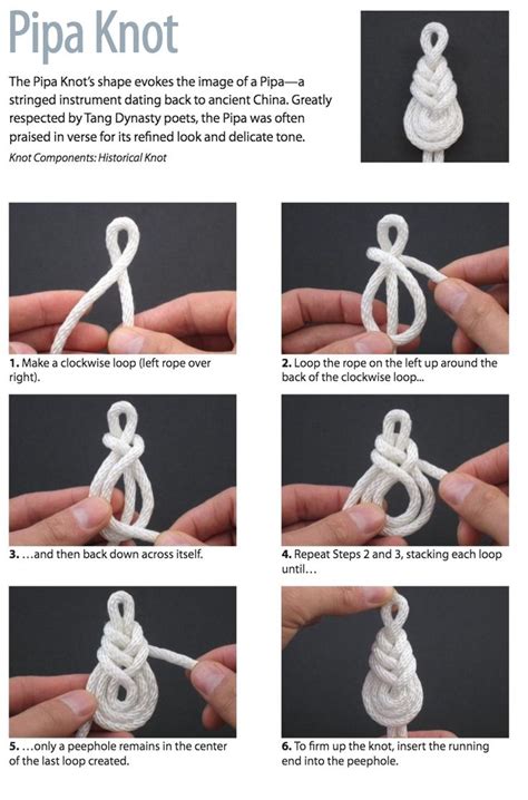 Instructions For How To Tie A Knot In The Shape Of An Origami Figure