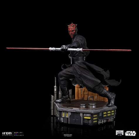 Star Wars Darth Maul Prepares For The Duel Of Fates With Iron Studios
