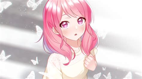 Pink Wallpaper Anime Anime Girl Pink Hair Wallpapers