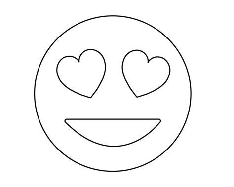 Emoji de Merda de Coração para colorir imprimir e desenhar Colorir Me