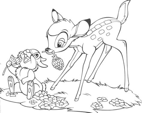 In case you don\'t find what you are looking. Feed The Thumper Coloring Pages - Bambi cartoon coloring ...