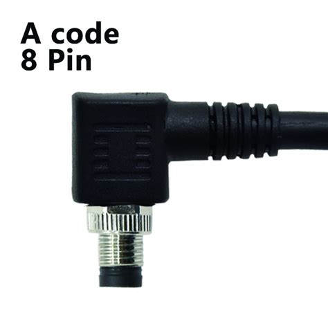 M8 8pin Right Angle Male Cable Plug M5m8m12 Connectorcircular