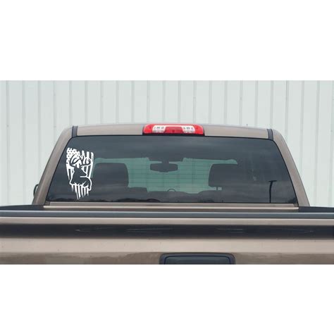 Deer Buck Head Usa Flag Decal Window Sticker 7417