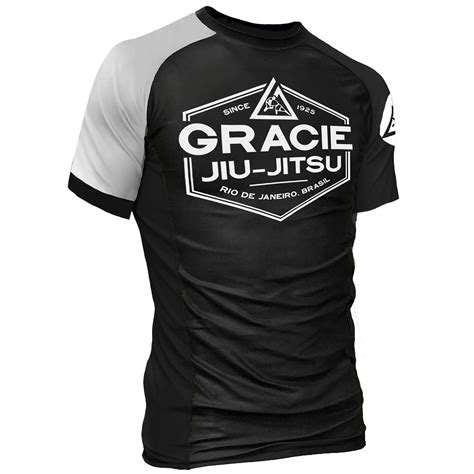 Gracie Jiu Jitsu Short Sleeve Rashguards Showcase Your Passion For Jiu