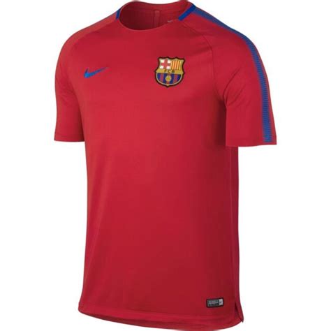 Nike Fc Barcelona Official 2017 2018 Soccer Training Jersey Red