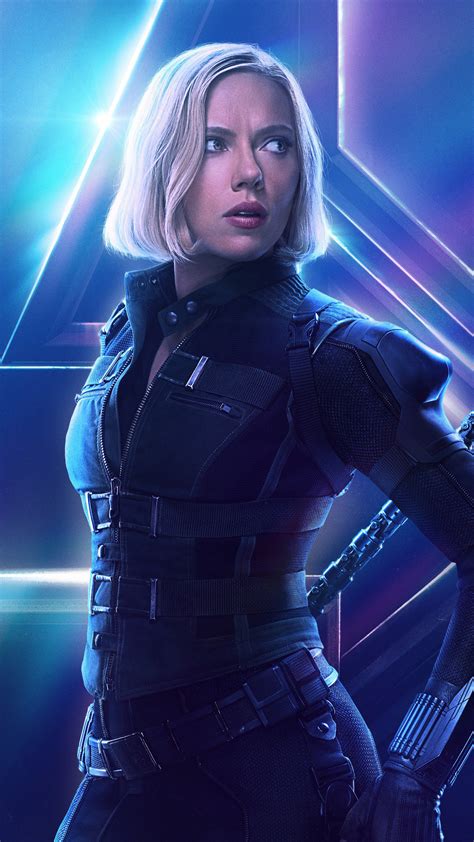1080x1920 Black Widow Avengers Infinity War Poster Hd Movies 2018