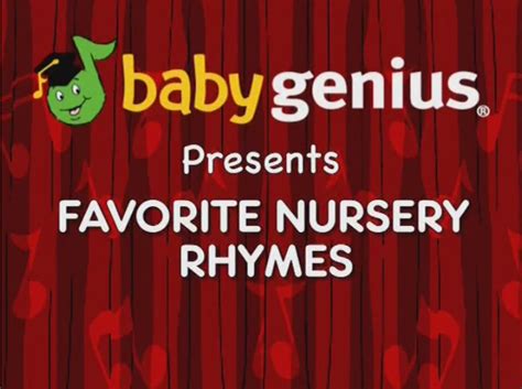 Baby Genius Favorite Nursery Rhymes Jomaribryans Version Custom