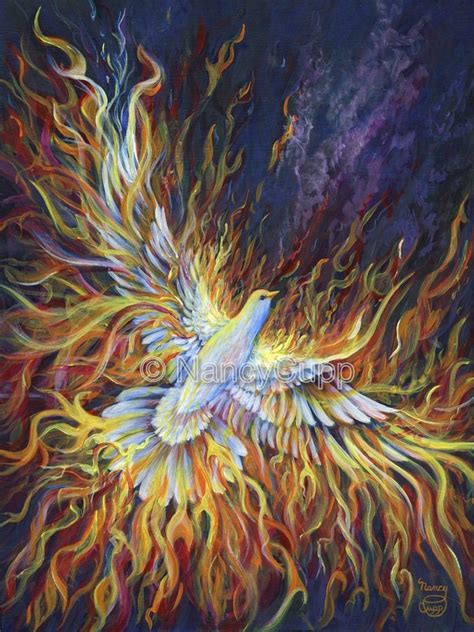 Holy Fire Large Print Prophetic Art Large Prints Painting