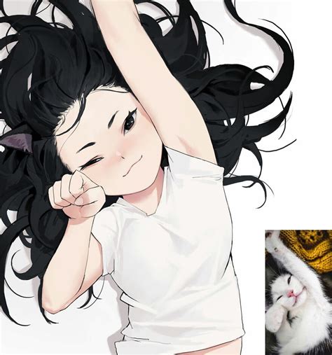 Jak Wyglądałyby Koty Jako Dziewczyny Z Anime Japoński Ilustrator Ma