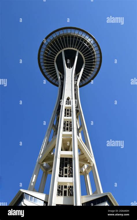 The Iconic Seattle Space Needle Built For The 1962 Worlds Fair Stock