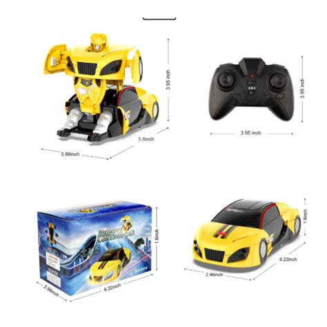 Allaugh Wall Climbing Remote Control Car Transform Robot Rc Cars For