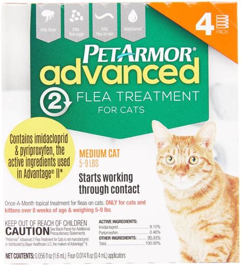 Petarmor Advanced 2 Flea Treatment For Medium Cats 5 9 Lbs 4