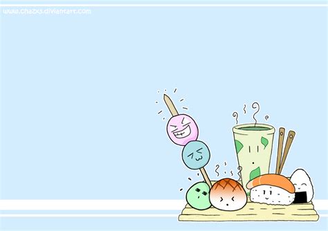 Cute Food Cartoon Wallpaper