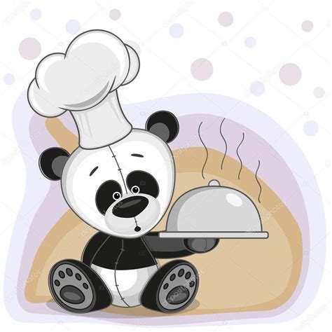 Cocinero Lindo Panda — Archivo Imágenes Vectoriales © Reginast777 63591119