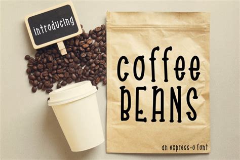 Delivering delicious 100% hawaiian coffee to aficionados all over the world. Coffee Beans an Express-o Font (32071) | Serif | Font Bundles
