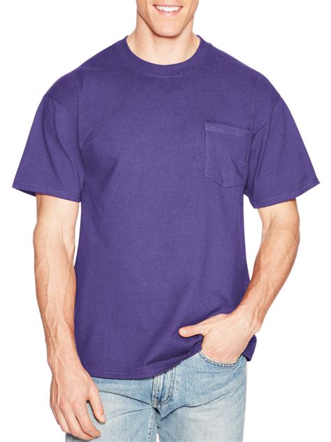 Hanes Mens Premium Beefy T Short Sleeve T Shirt With Pocket Up To