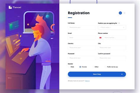 25 Login And Registration Forms With Creative Designs Form Design Web