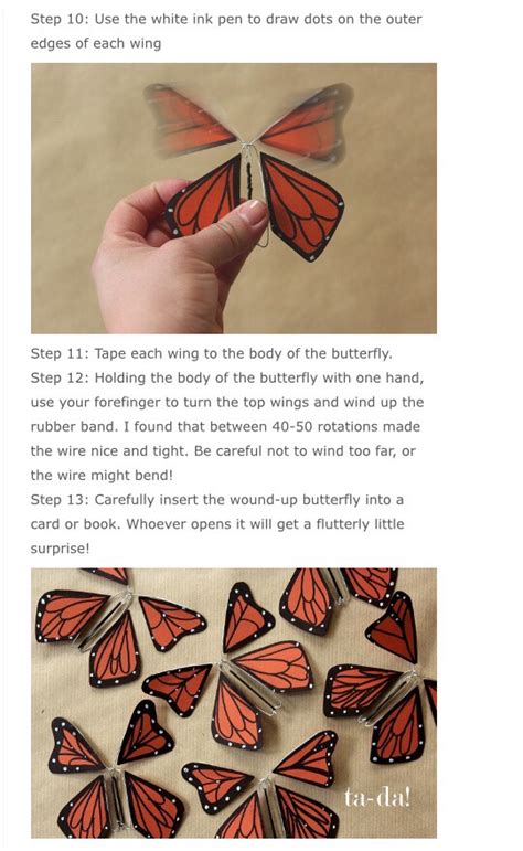 Beautiful Diy Windup Monarch Butterflies Musely