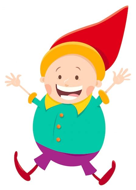 Premium Vector Cartoon Illustration Of Happy Dwarf Character