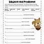 Subjects And Predicates Worksheets