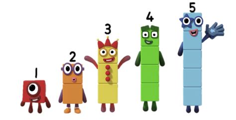 Check Out This Transparent Numberblocks From 1 To 5 Png Image