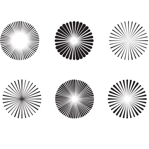 Halftone Effect Dots Burst Openclipart