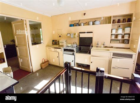 The Kitchen Of The1950 B2 Aluminium Prefab At St Fagans National