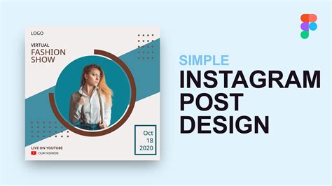 Simple Instagram Post Design 2 Social Media Design Figma Tutorial