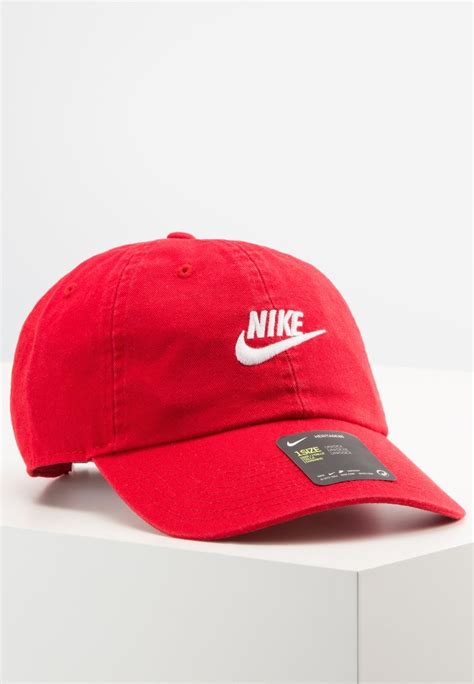 Nike Sportswear Heritage86 Futura Washed Unisex Cap Red Uk