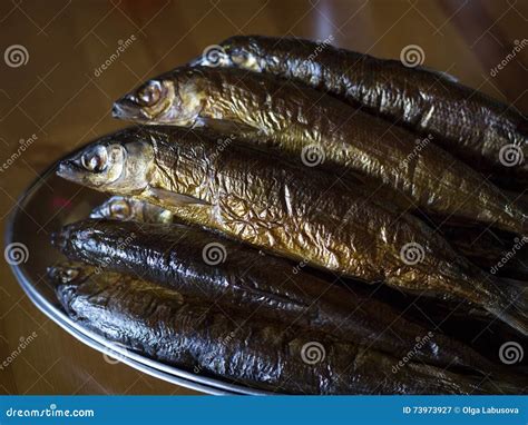 Hot Smoked Omul Endemic Species Of Fish In The Lake Baikal Russia