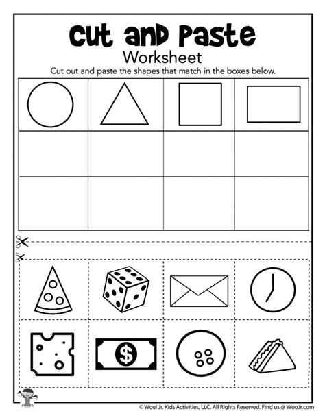 Cut And Paste Shapes Worksheets Woo Jr Kids Activities Childrens