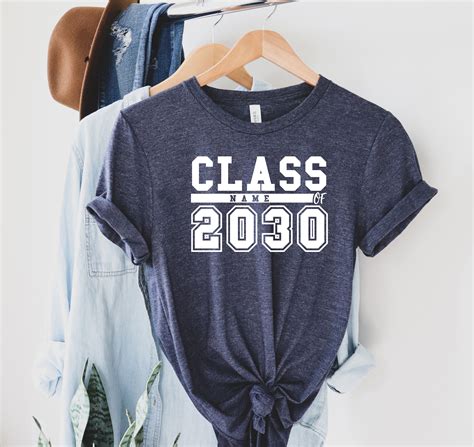 Class Of 2030 Shirtback To School Shirt Graduation Senior Etsy