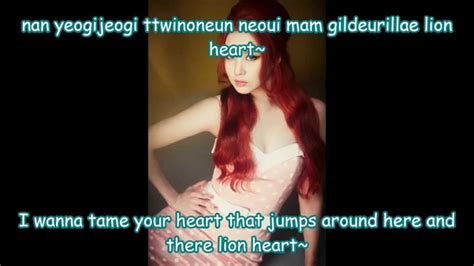 Скачать минус песни «lion heart» 128kbps. SnSd - Lion Heart Lyrics - YouTube