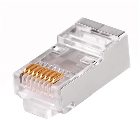 Ppm Cat6 Rj45 Shielded Connectors And Boots Pack Of 10 Ppm Audio Visual