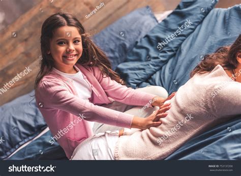 Beautiful Babe Doing Her Mom Massage Stock Photo Shutterstock