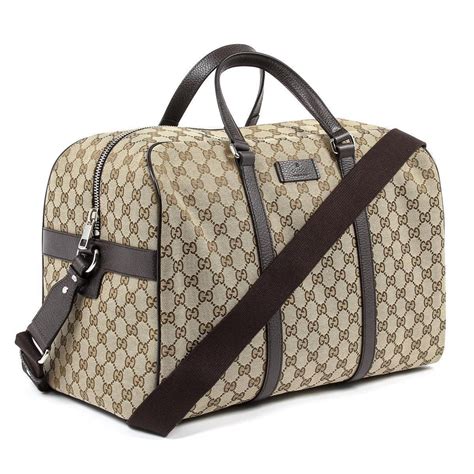 Gucci Unisex Classic Luggage Original Gg Canvas Carry On Duffle Travel
