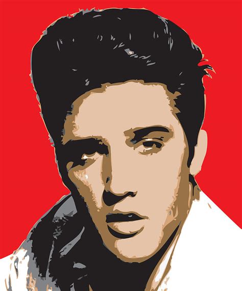Elvis Presley Pop Art Portrait Digital Art By Martin Deane Pixels