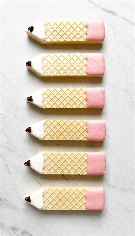 Cute Wafer Pencil Cookies Back To School Treat Recipe In 2023