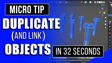 How To Duplicate And Link Objects In Blender YouTube