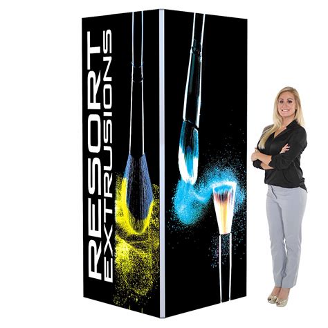 4ft X 8ft Seg Silicone Edge Graphic Square Backlit Tower Package
