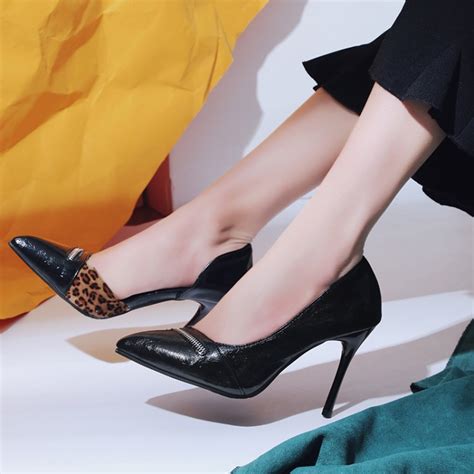 Best Selling Pointed Toe High Heels Dress Shoes Pumps Large Size 43