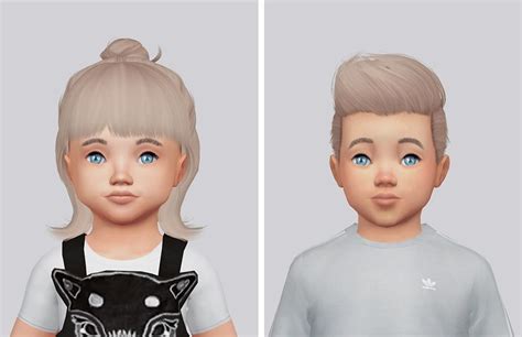 Sims 4 Hairs Kalewa A Toddler`s Hair Pack Sims Baby Sims 4