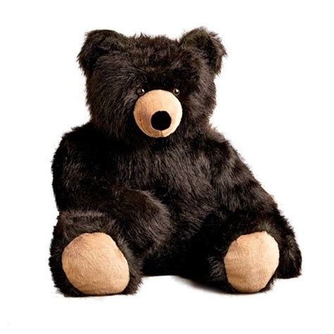 Brutus The Large Plush Black Teddy Bear By Aurora At Stuffed Safari