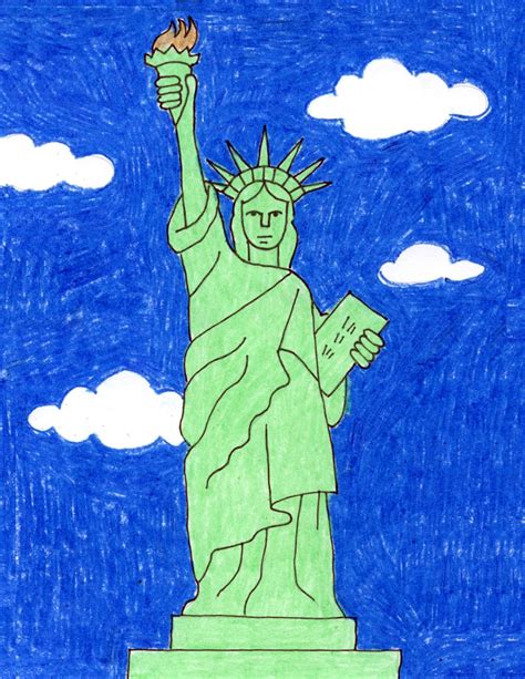 Draw The Statue Of Liberty · Art Projects For Kids