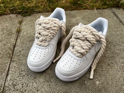 Rope Laces Af1 Custom Custom Air Force 1 Customnike Etsy Uk