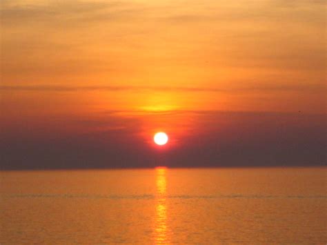 Orange Glow Lake Erie Sunset This Photo Was Taken On The S Flickr