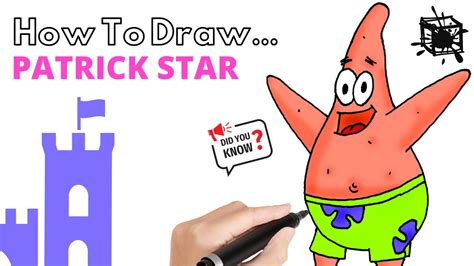 How To Draw Patrick Star Easy From Spongebob Step By Step Youtube