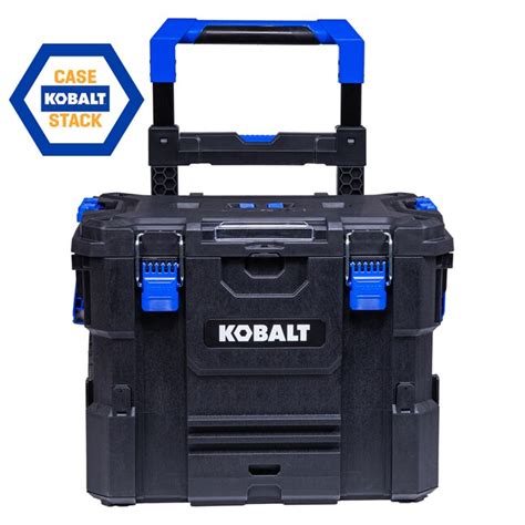 Kobalt Case Stack 215 In Black Plastic Wheels Lockable Tool Box In The
