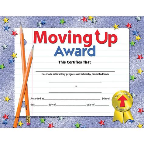 6 Pk Moving Up Award Award Certificates Nursing School